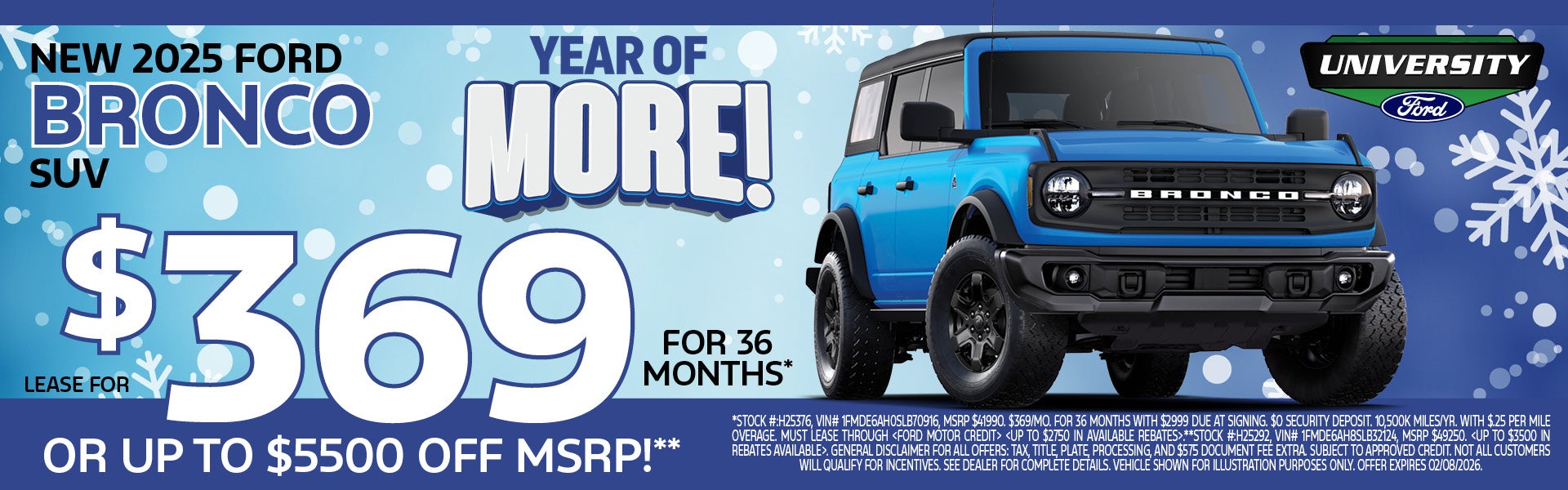 NEW 2025 FORD BRONCO