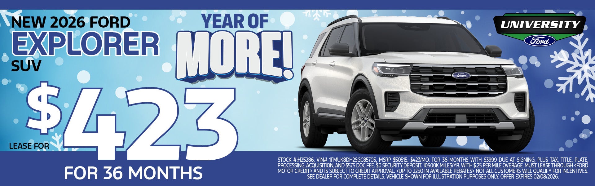 NEW 2026 FORD EXPLORER