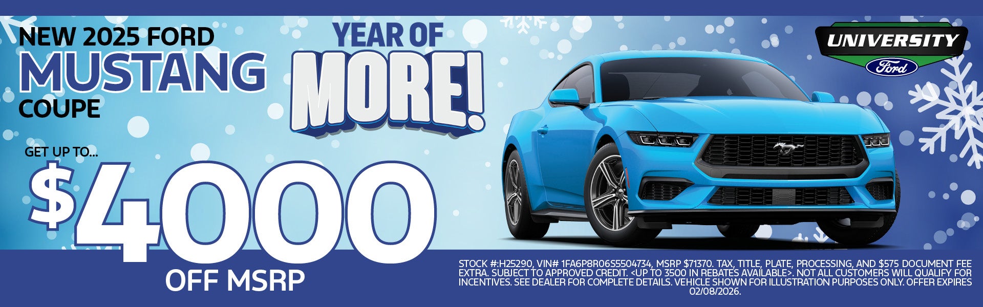 NEW 2025 FORD MUSTANG