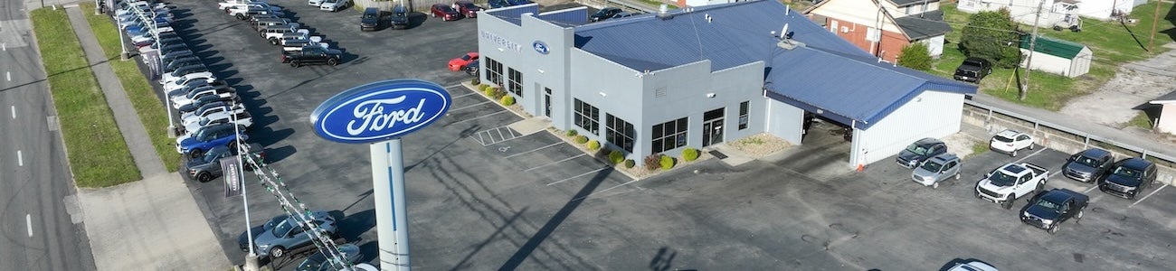 aerial view of university ford